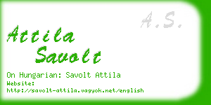 attila savolt business card